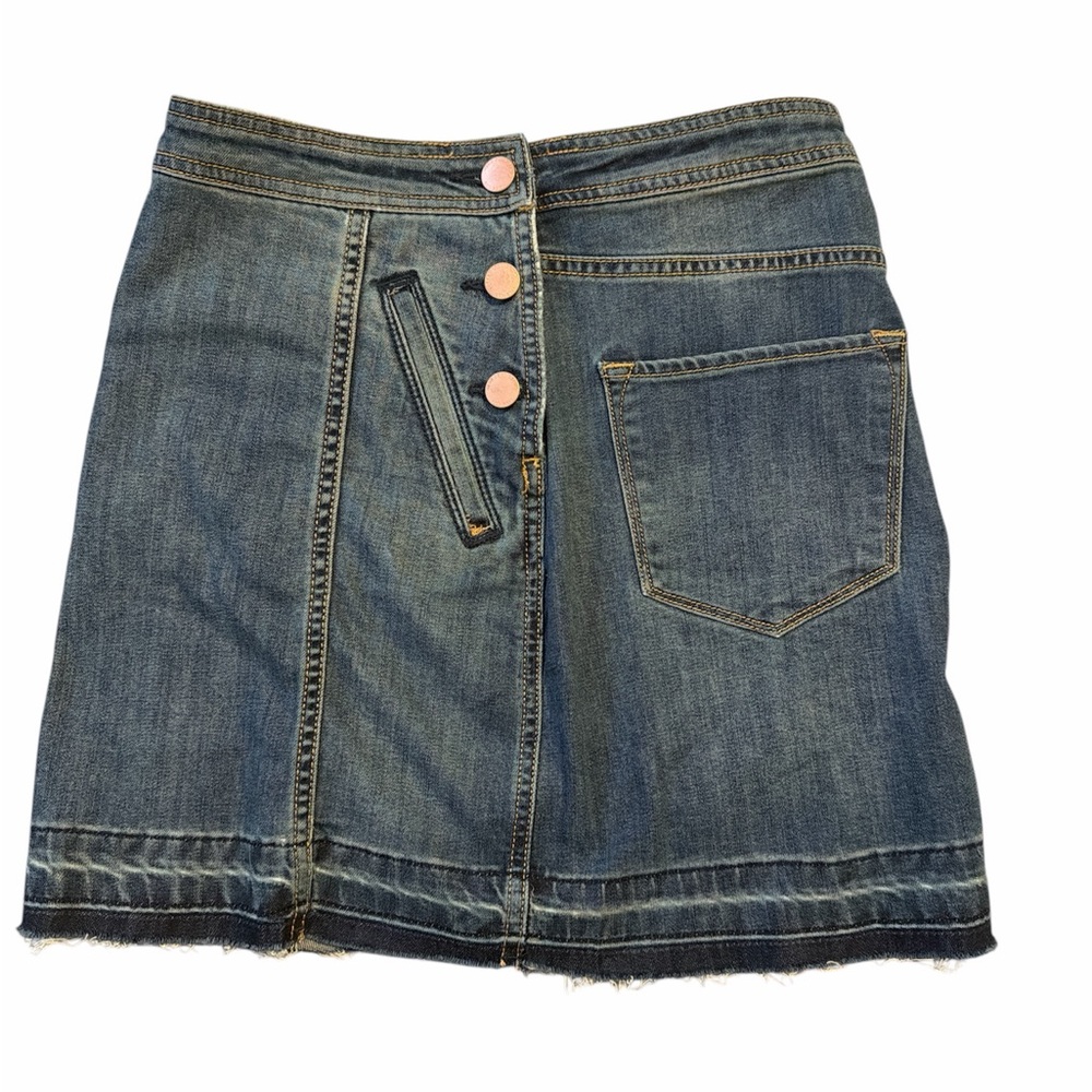 Dear John Denim Button-Front Skirt Sz 24 NWT